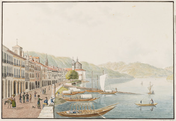 Vista di Cannobio sul Lago Maggiore 1915 1945