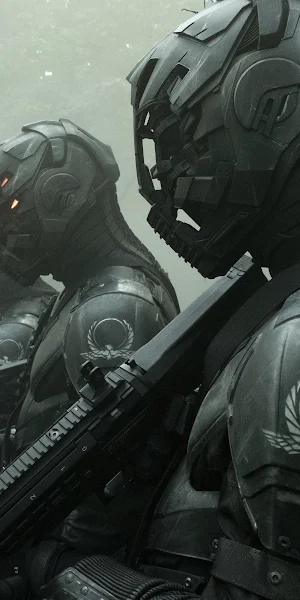 Altered Carbon, Cyberpunk, Gun, Side View, Profile 4K Wallpaper Background