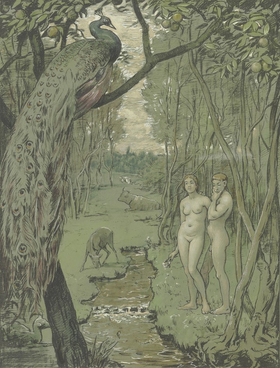 Paradise with Peacock 1892
