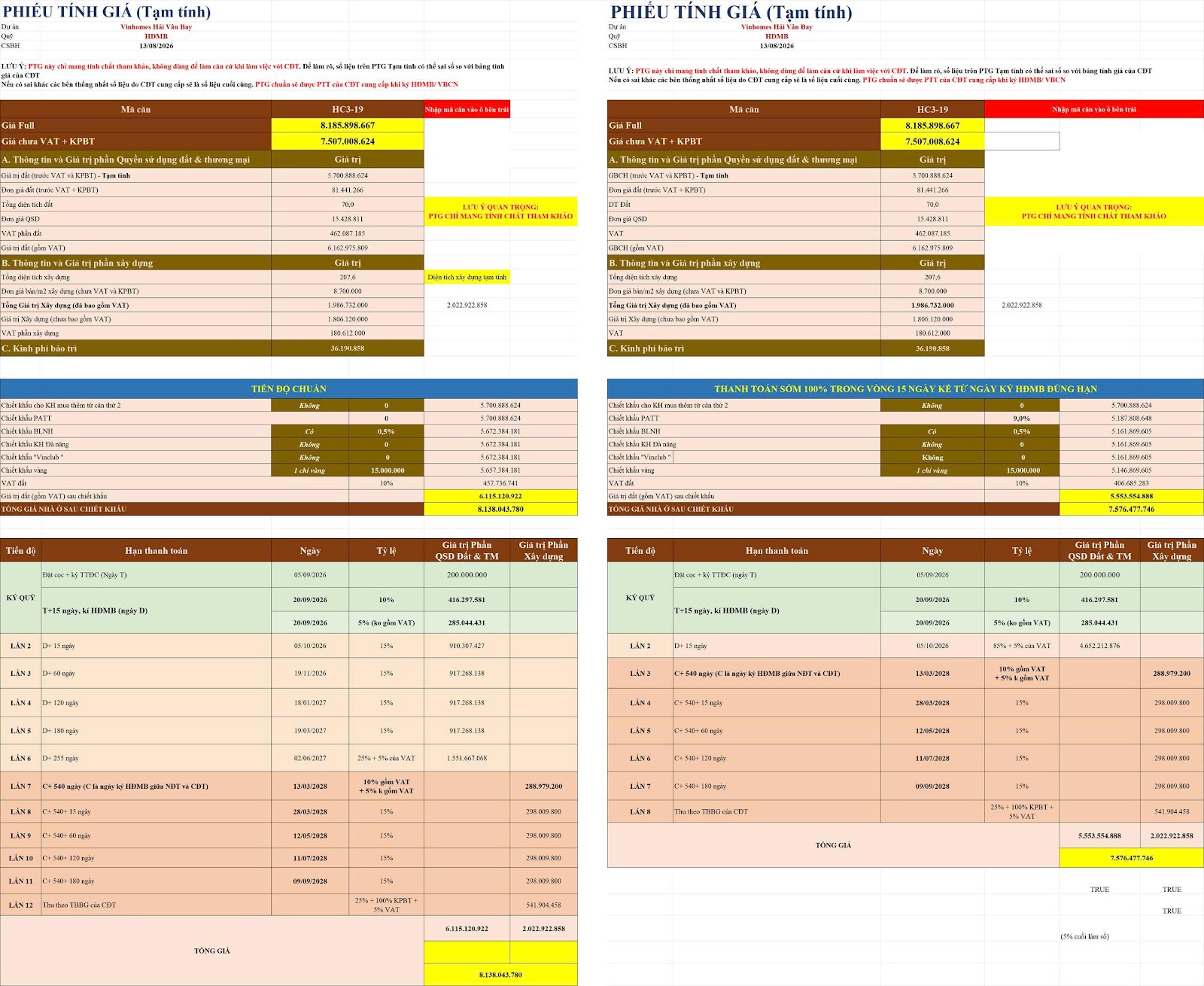 HC3-19 VINHOMES HẢI VÂN BAY