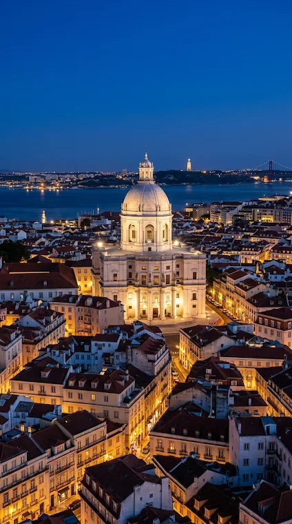 Lisbon National Pantheon at Blue Hour