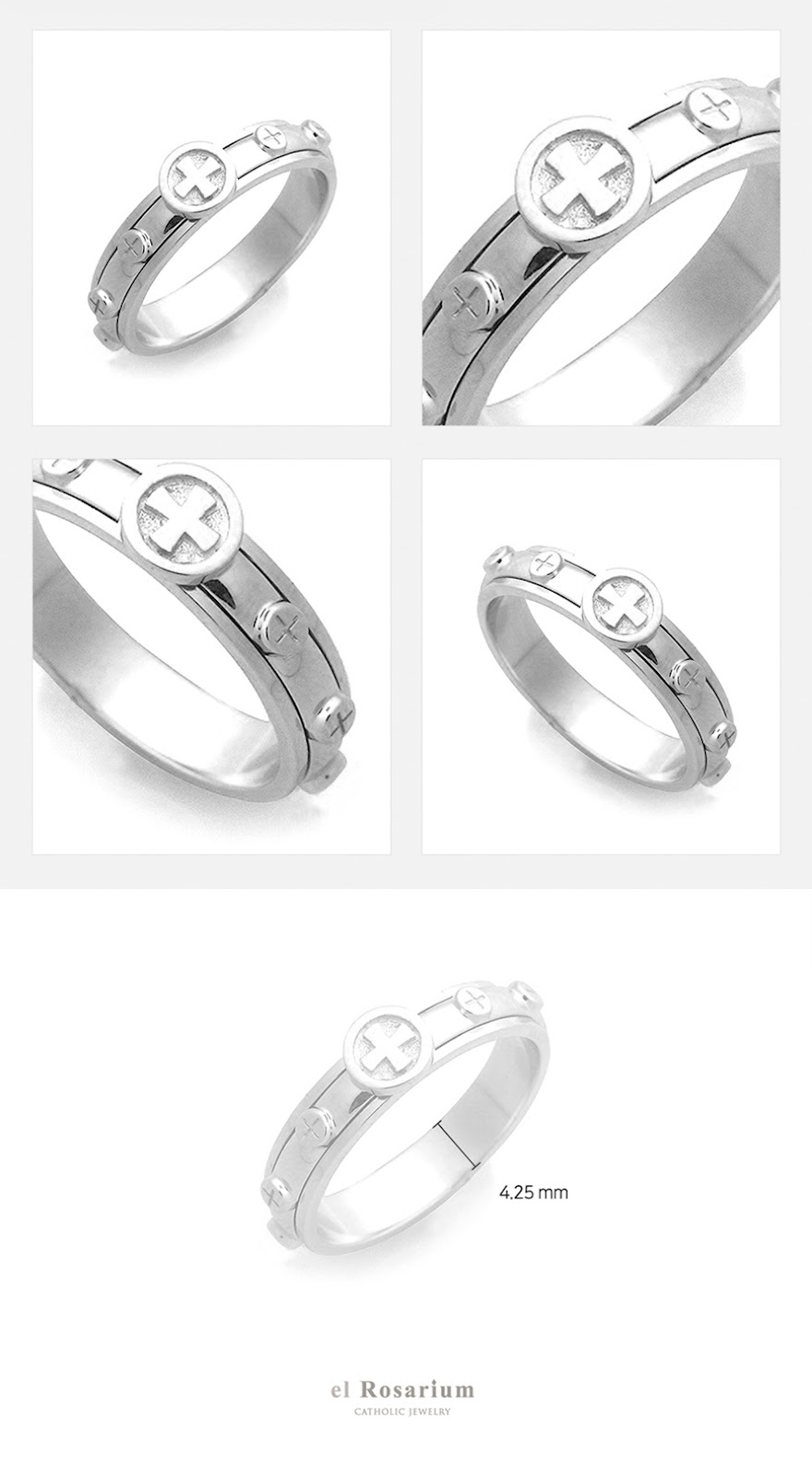 指輪・リング ROSA MARIA FW24 JNANAN R S ST DIX BRN (RG071447 SILVER) Rosa Maria Maka Sterling Silver Ring w/Icy Grey Diamonds – A