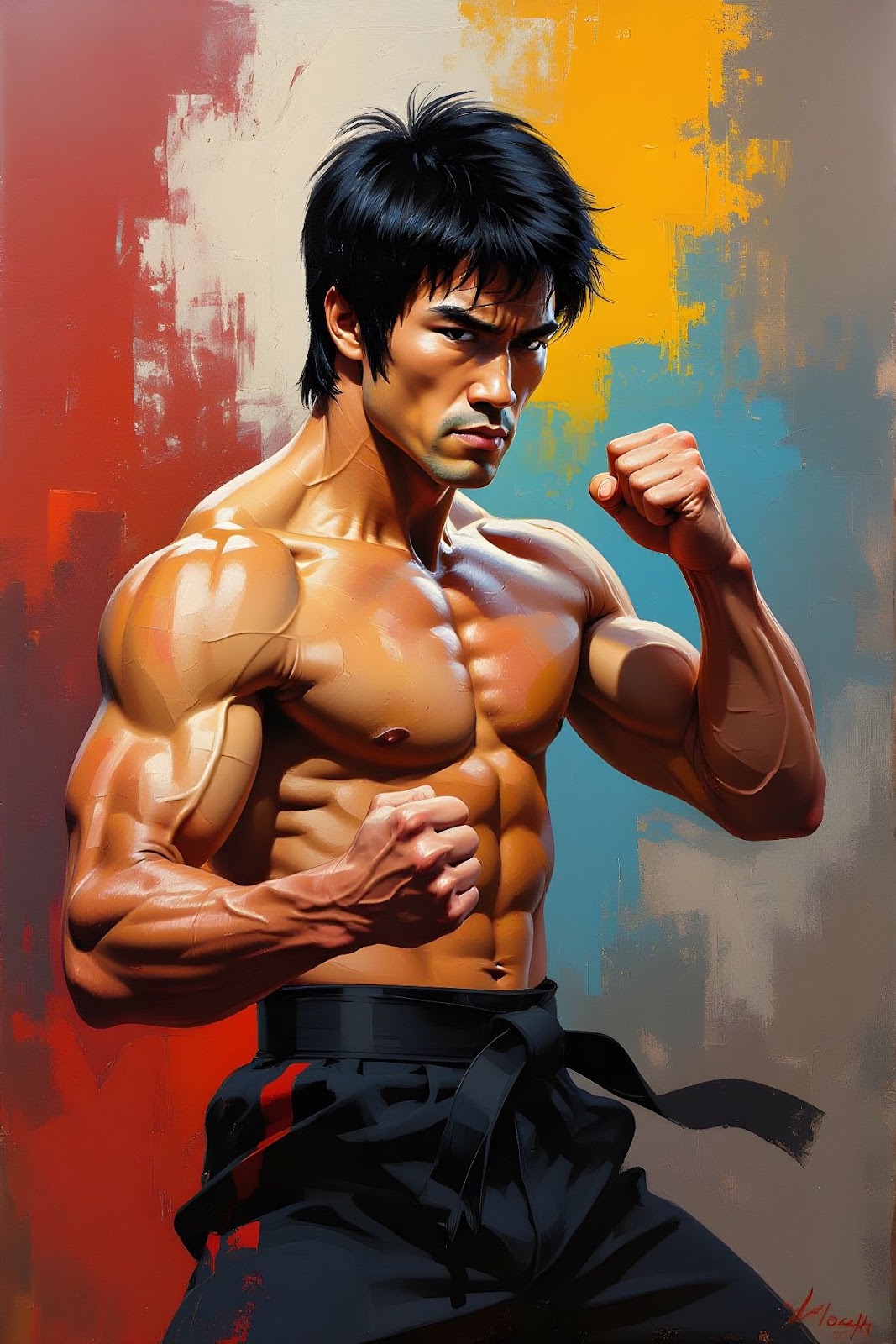 Bruce Lee Digital Art Picture