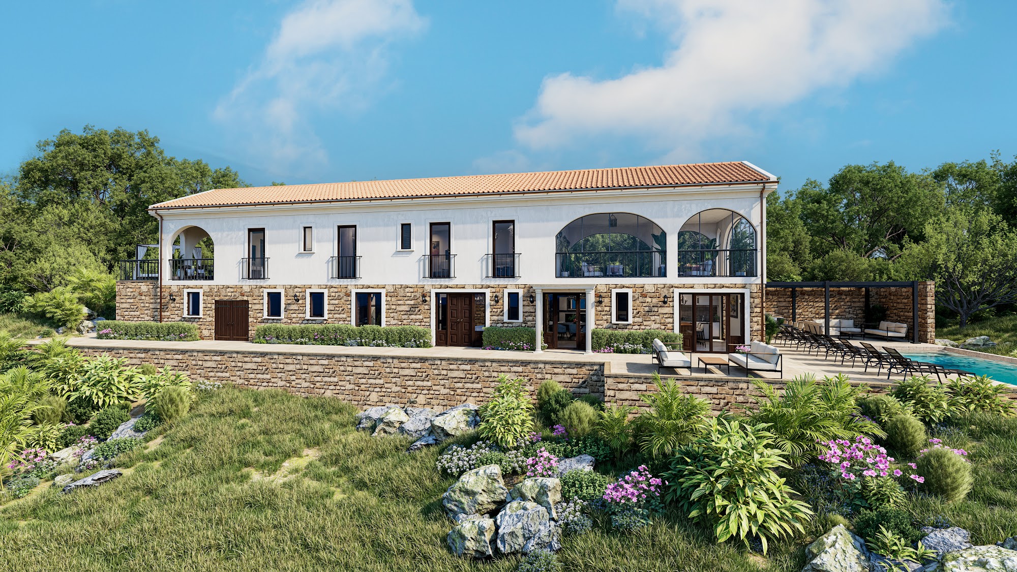 Villa Puro - Spa bathroom with luxury finishes