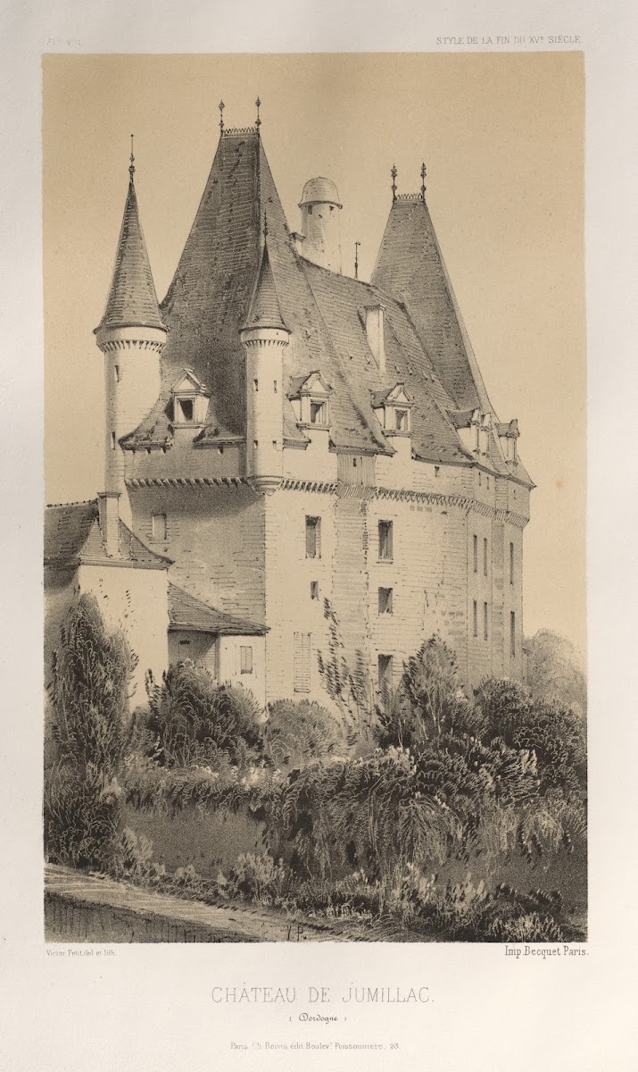 Château De Jumillac Dordogne 1860