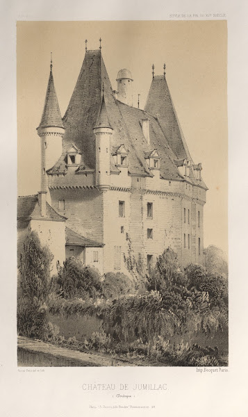 Château De Jumillac Dordogne 1860