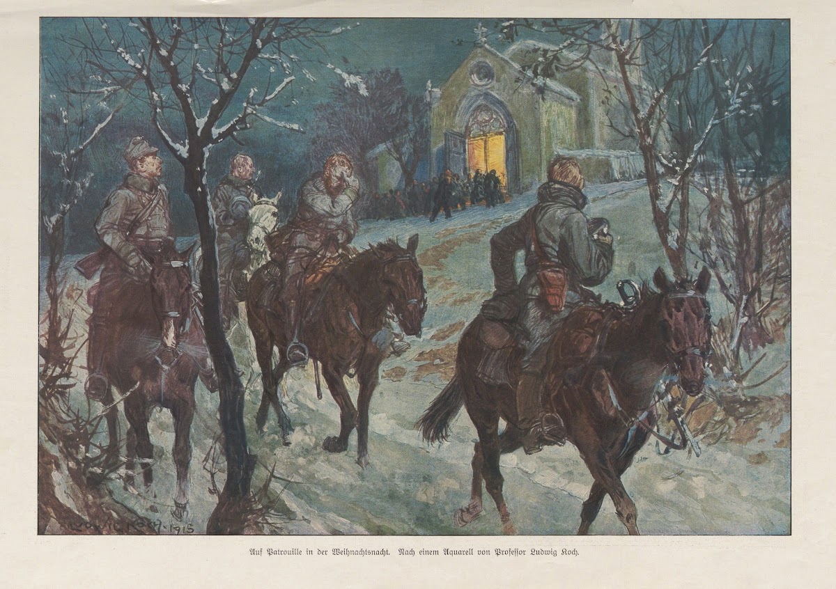 Auf Patrouille in der Weihnachtsnacht 1915