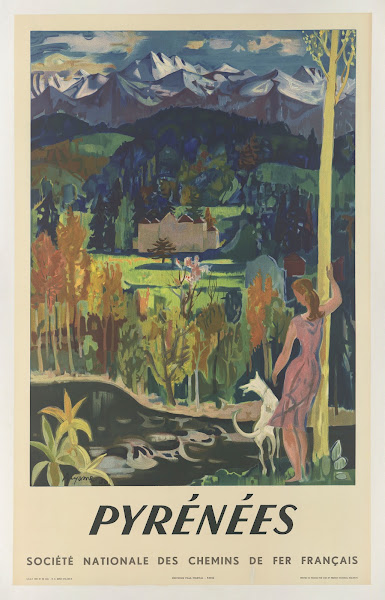 SociéTé Nationale Des Chemins Der Fer FrançAis  PyréNéEs 1950