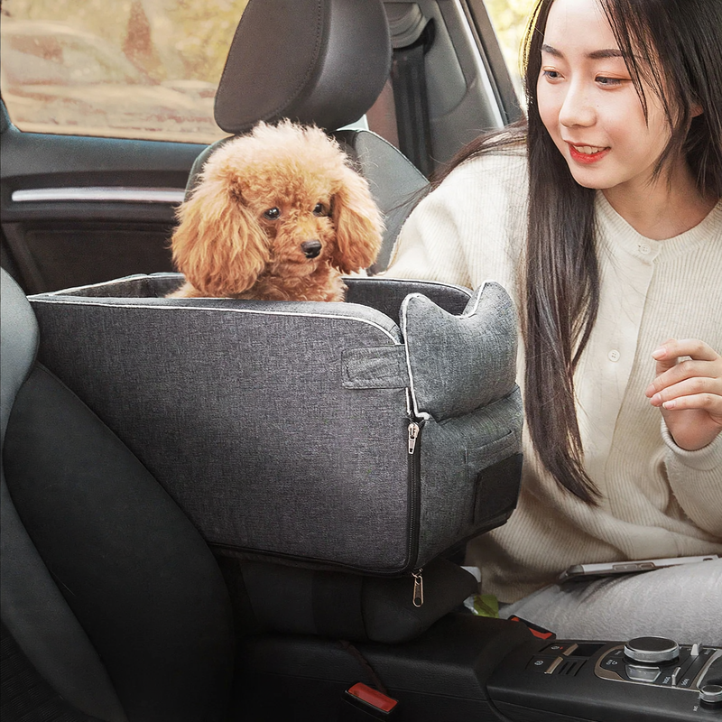 Pet car bed, portable