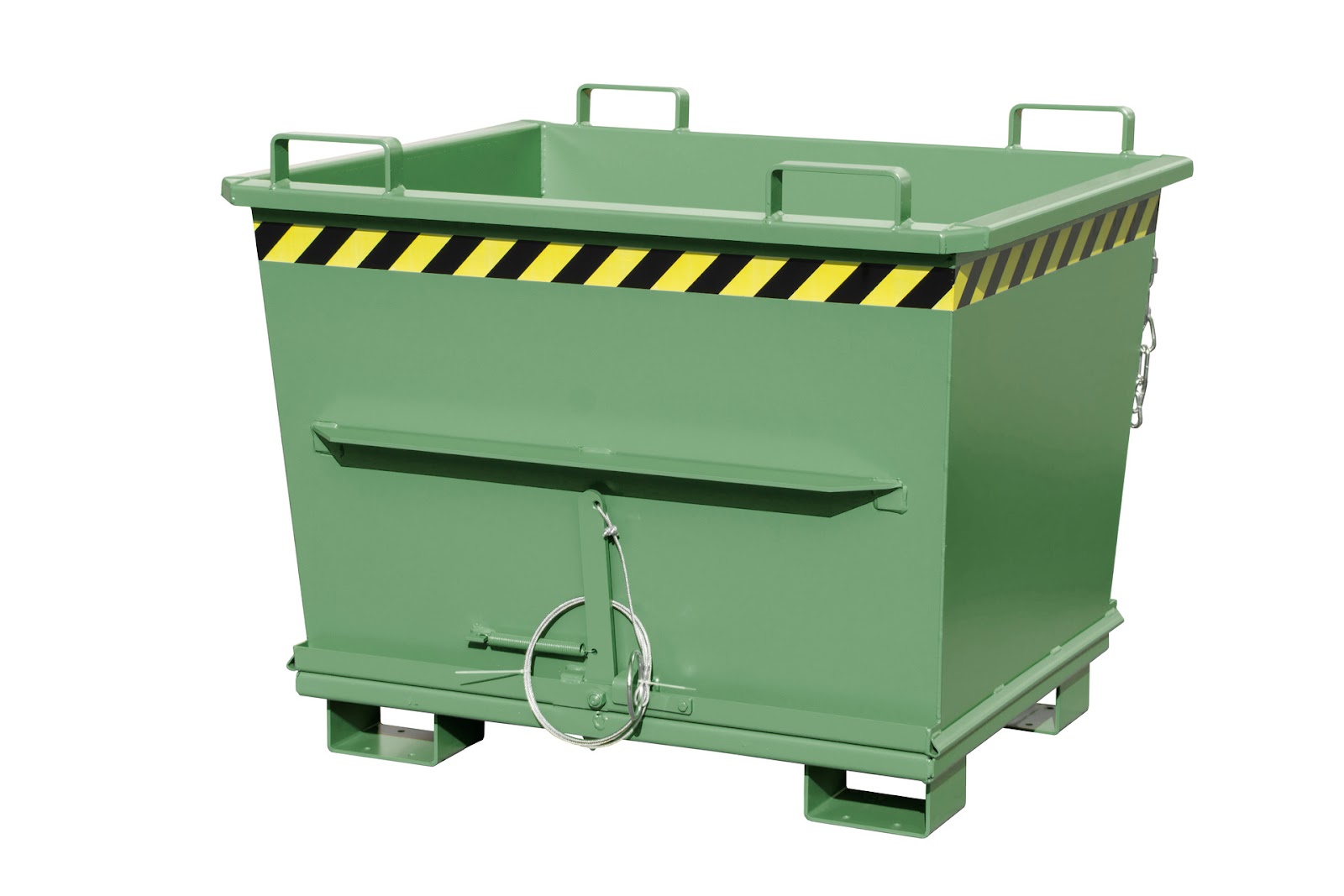 Bodemklepcontainer BKB 700, gelakt, Resedagroen