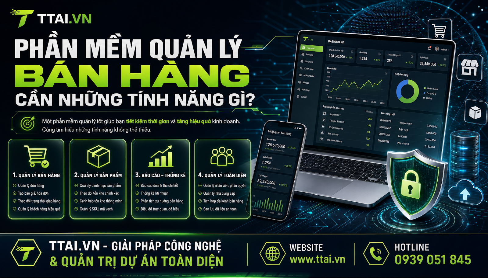 Phần mềm quản lý bán hàng cần những tính năng gì?