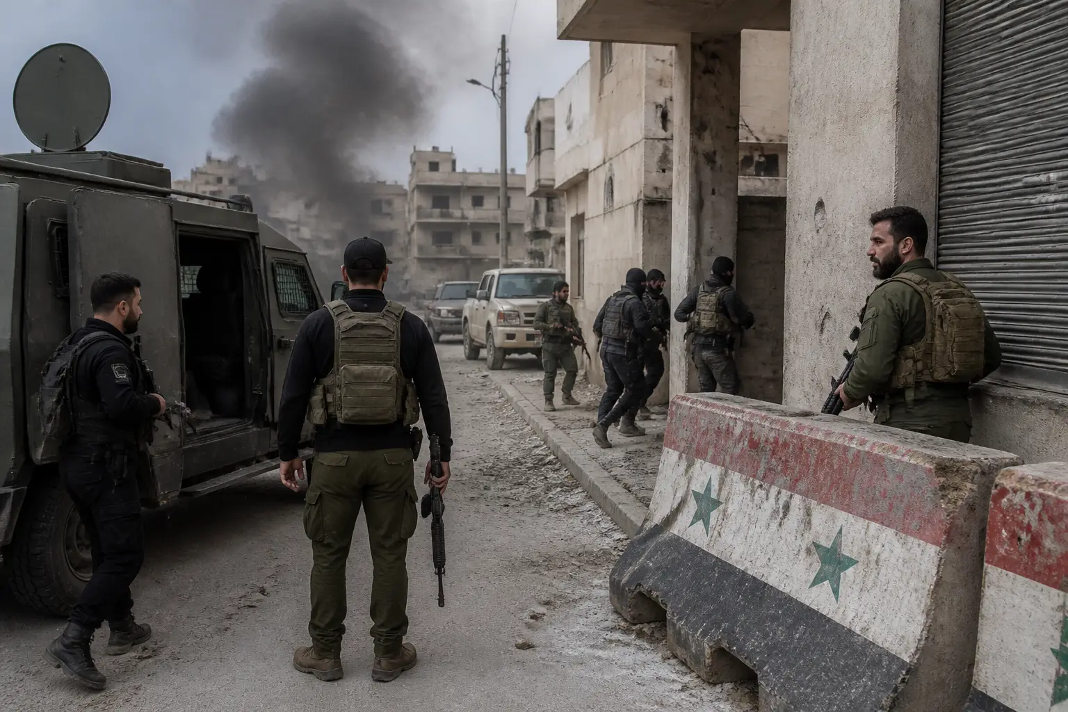 Editorial image for Two Syrian security officers killed in raid on ISIL cell near Damascus