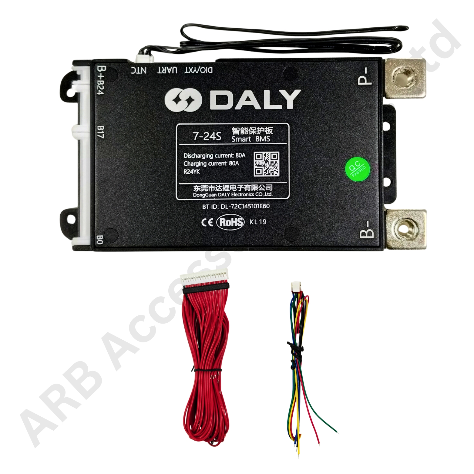 DALY BLACK SMART BMS 7-24S 80A (10b81)