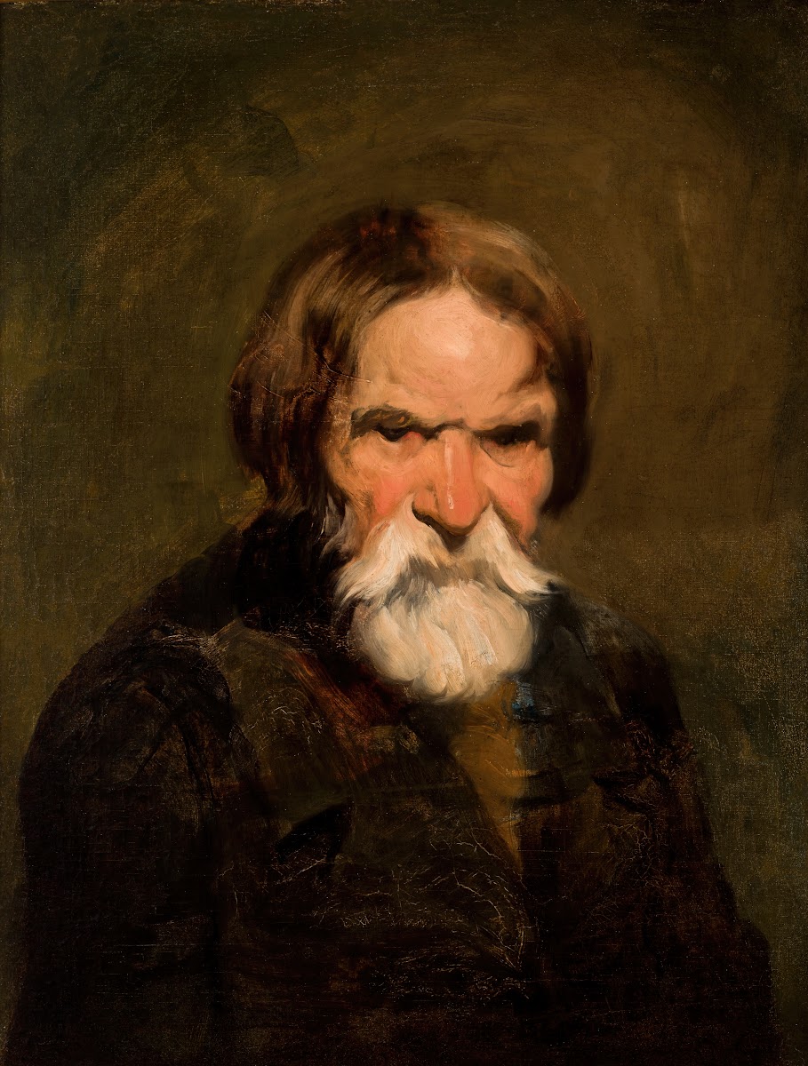 Study of a Bearded Peasant 1846 1848