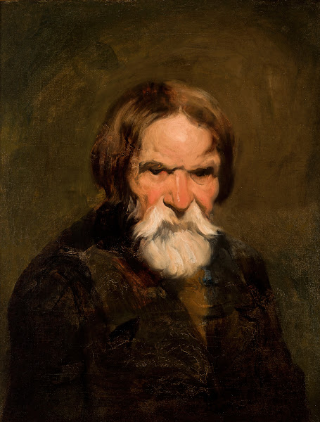 Study of a Bearded Peasant 1846 1848