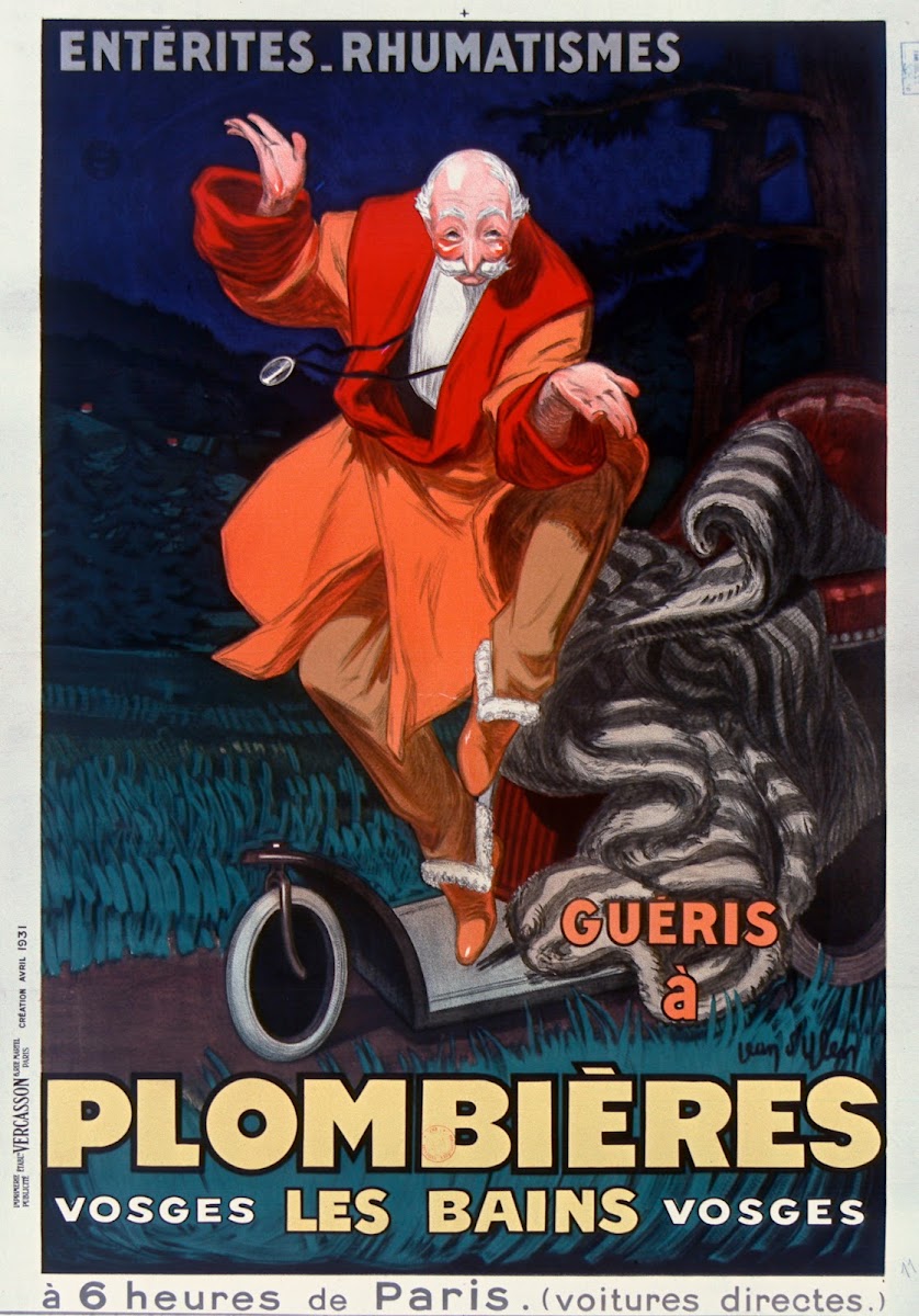 Entérites rhumatismes guéris à Plombières les Bains Vosges 1931