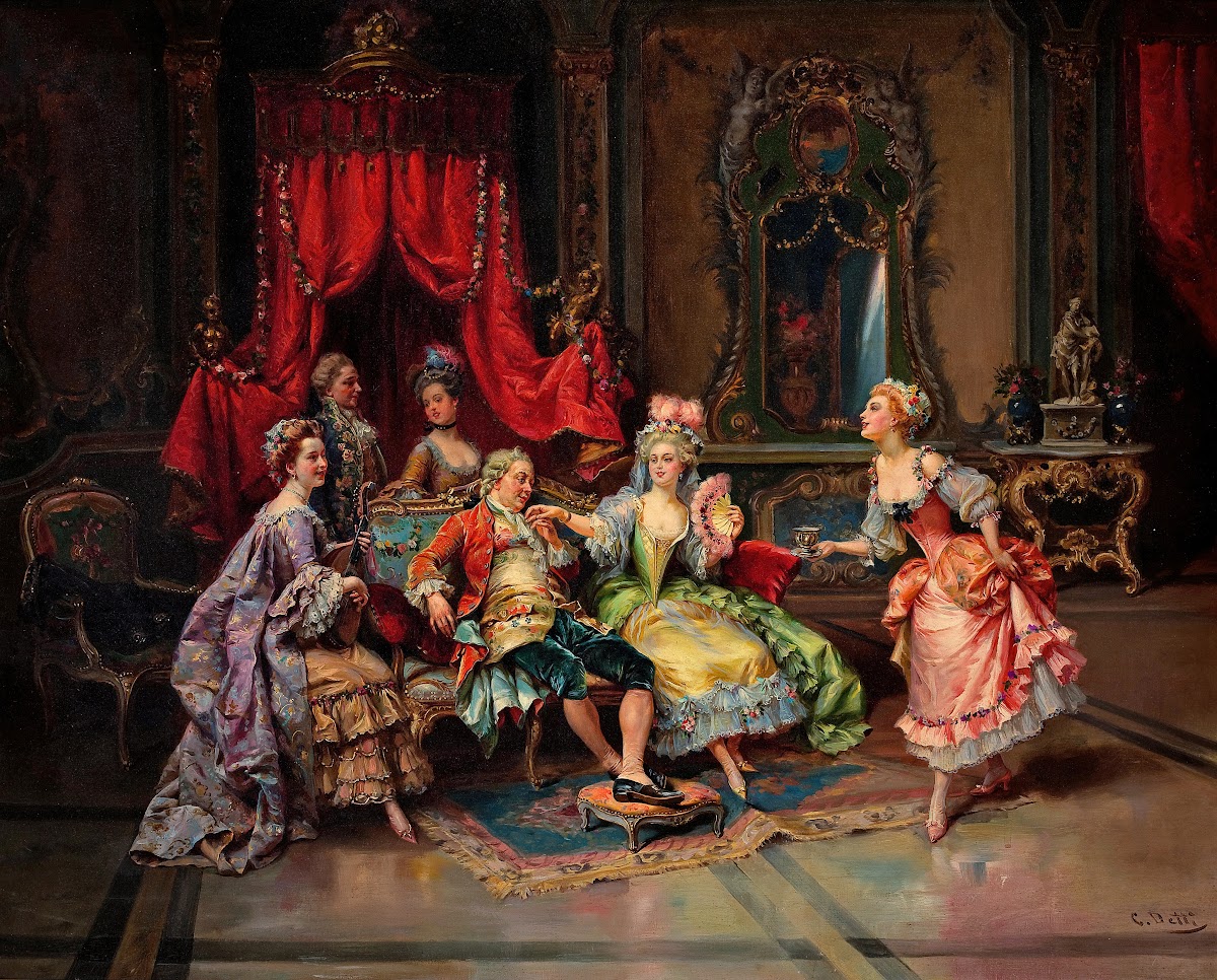 Louis XV in the throne room