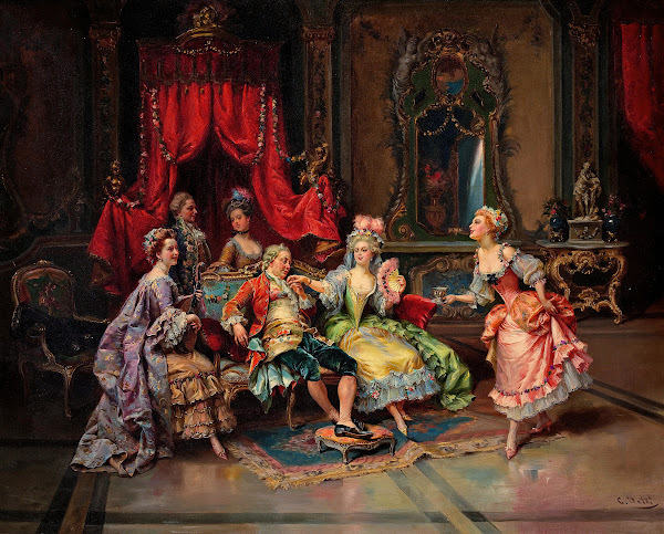 Louis XV in the throne room