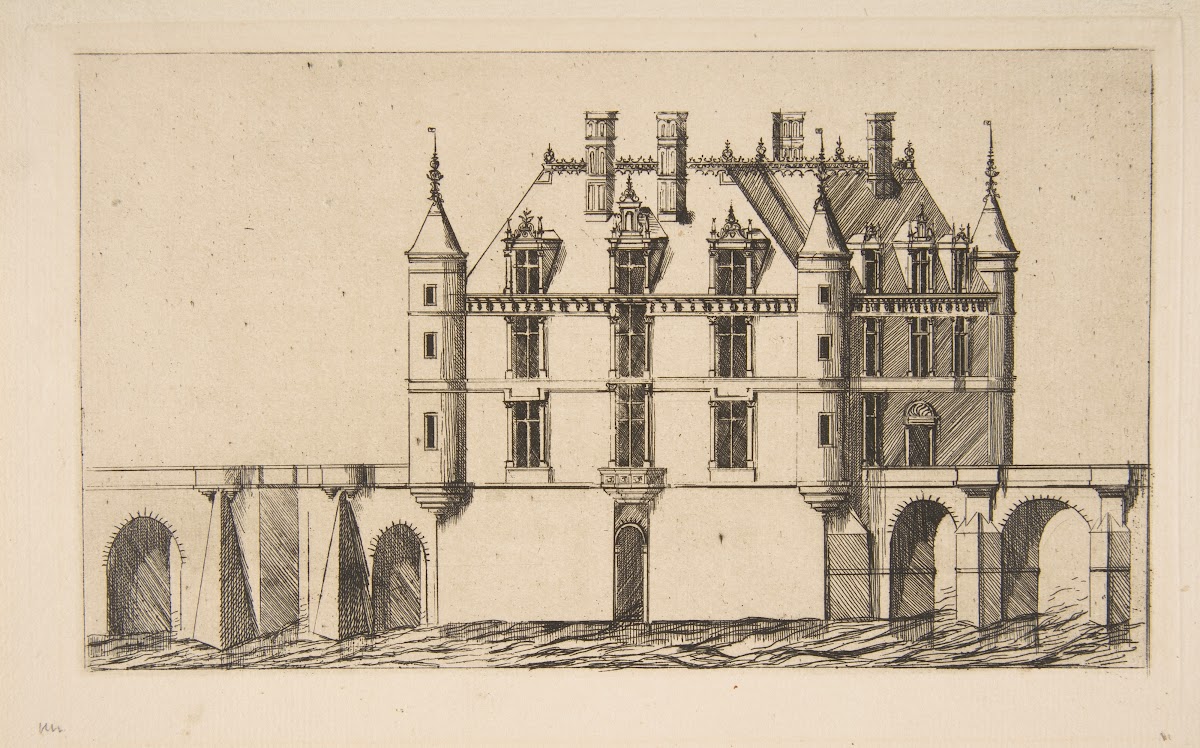 Château de Chenonceau No 1 after Ducerceau 1856