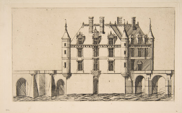 Château de Chenonceau No 1 after Ducerceau 1856
