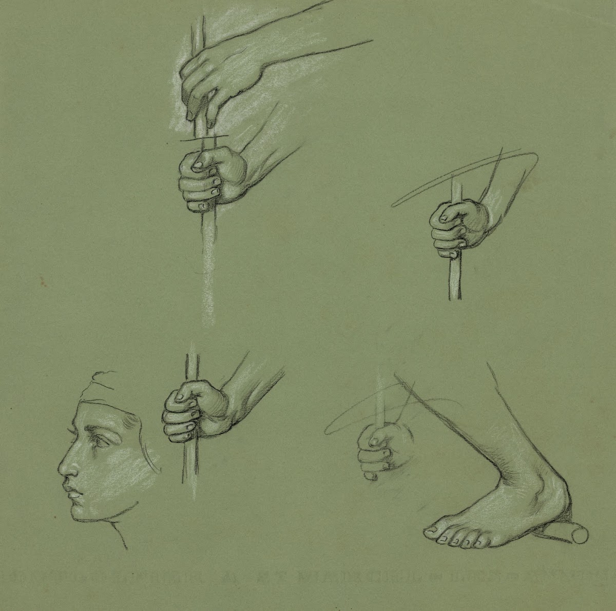 Study drawings for the figure of Agriculture 1895