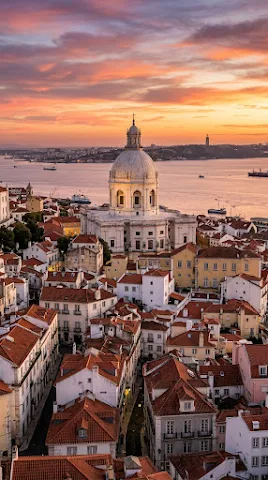 Lisbon National Pantheon Sunset