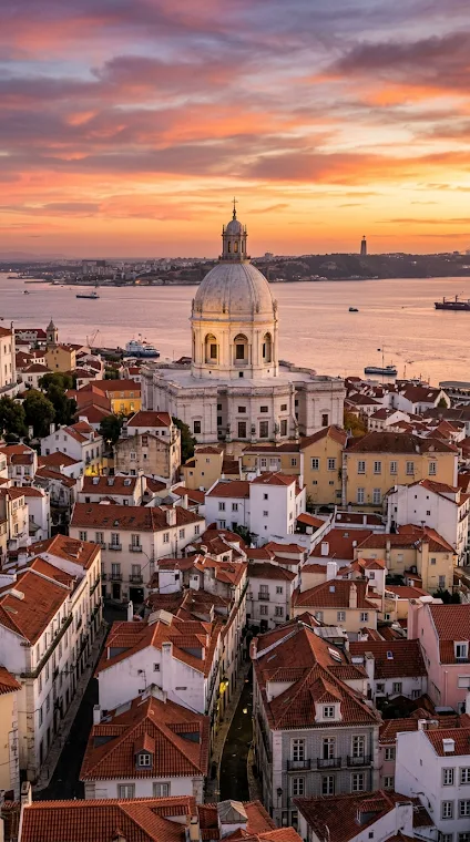 Lisbon National Pantheon Sunset