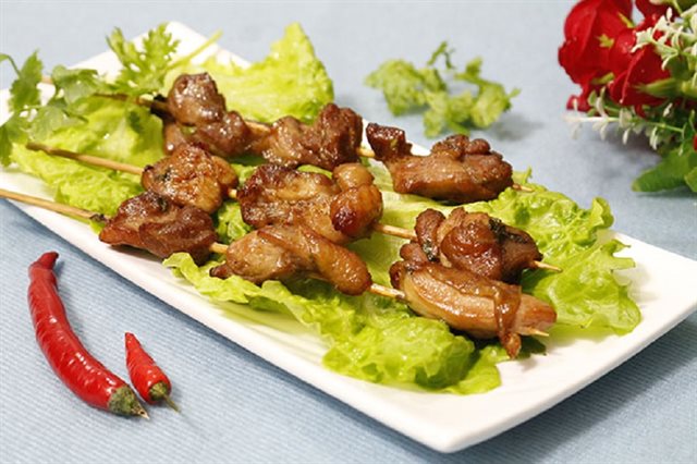 Thịt Gà Xiên Nướng