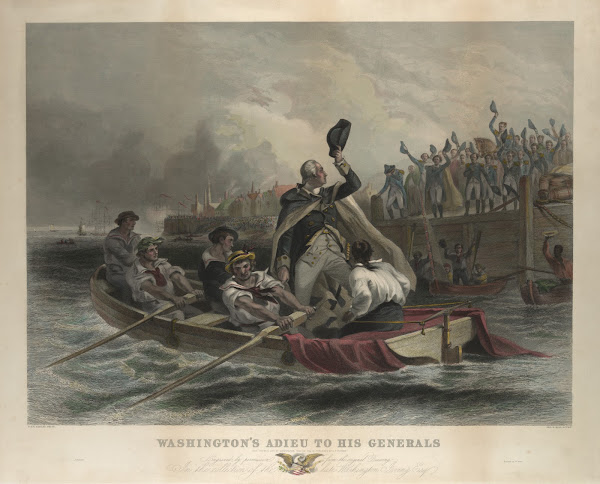 Washingtons adieu to his generals 19th century