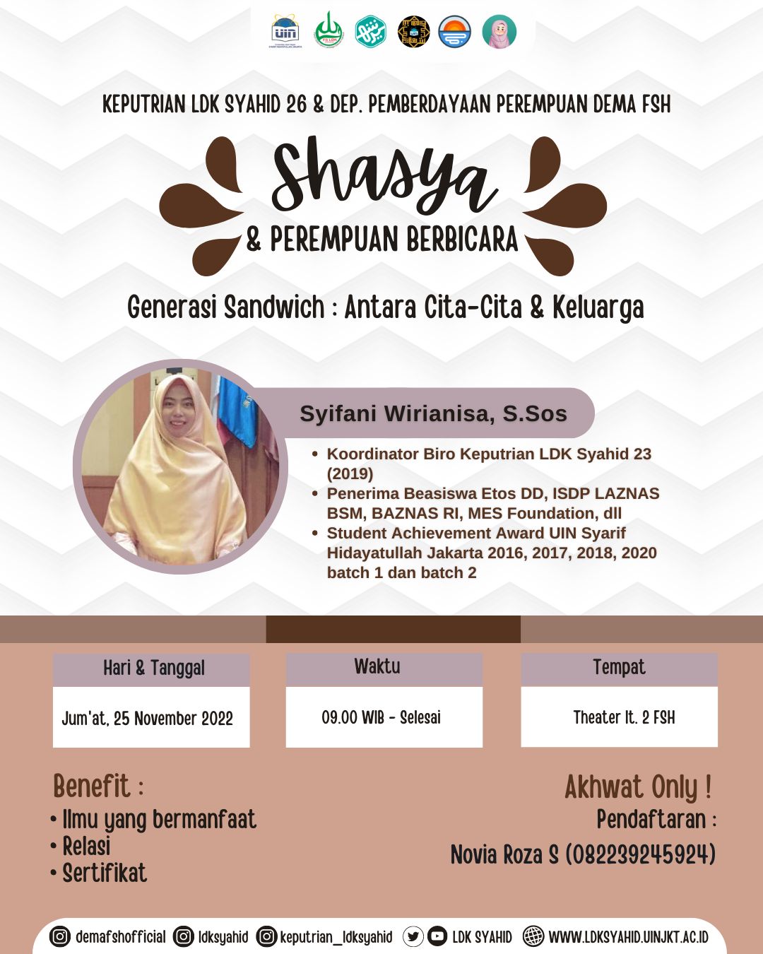 Sharing Keisya X Perempuan Berbicara "Sandwich Generation : Antara Cita-cita dan Keluarga"