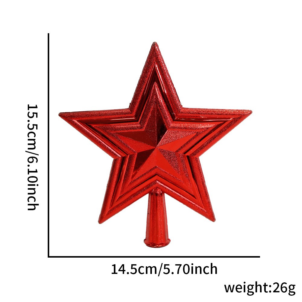 Weihnachtsbaum-Spitzenstern, 3D-Design