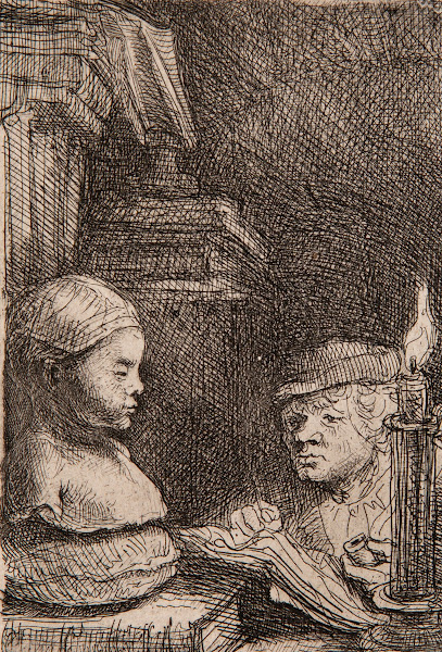 Man drawing from a cast circa 1641