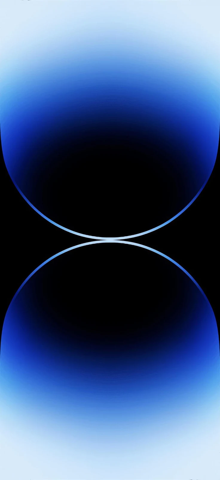 iPhone 14 Pro Blue Wallpaper - Minimalist Digital Design 2K iPhone Wallpaper (1500x3260)