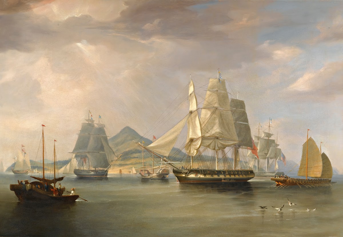 The Opium Ships At Lintin China 1824