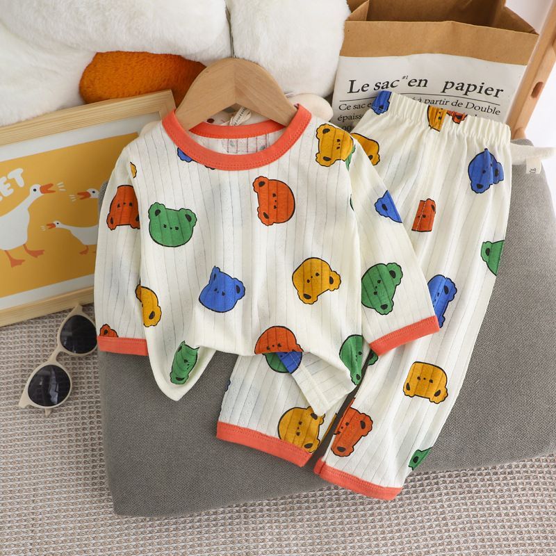 Children's Pajama Set, Cotton, 3/4 Sleeves, Summer