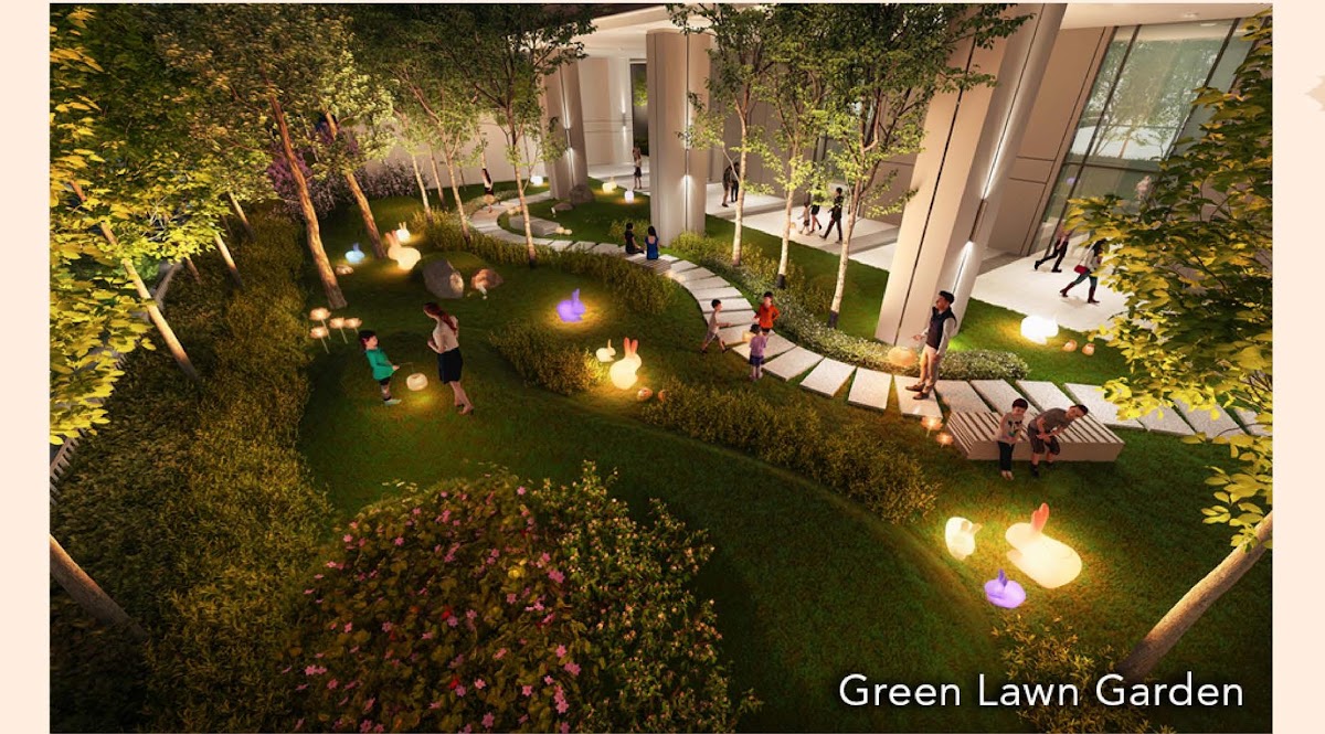 The Maple Residences @ W City OUG — green lawn garden