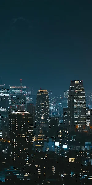 Tokyo Tower And City Skyline 5K Wallpaper Background