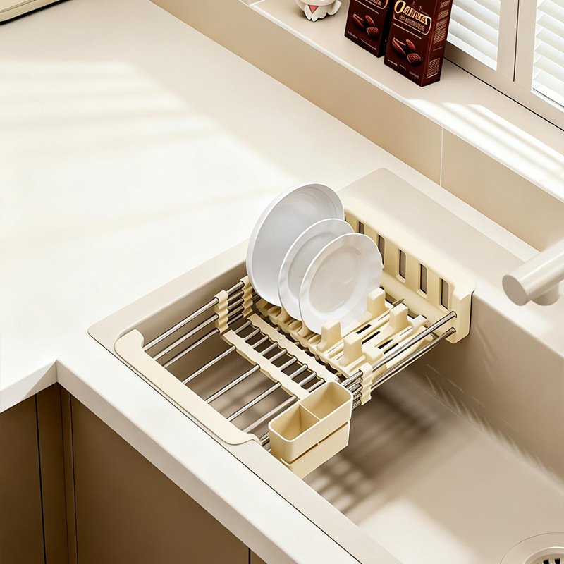Expandable draining rack for sink, PET
