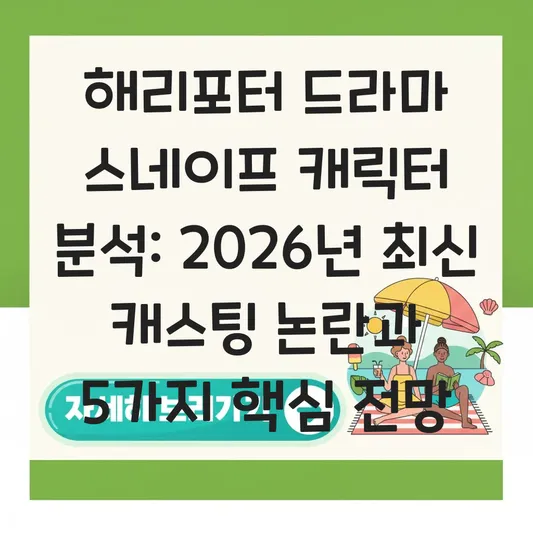 해리포터 드라마 스네이프 캐릭터 분석