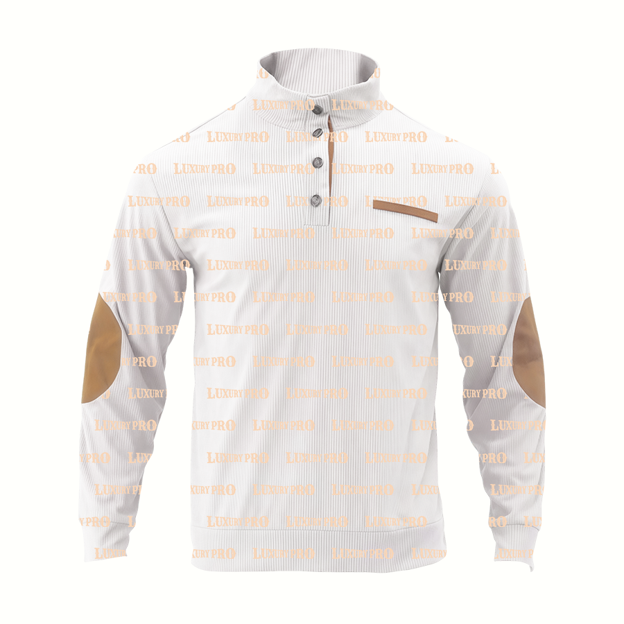 AOP Stand-up collar long sleeves