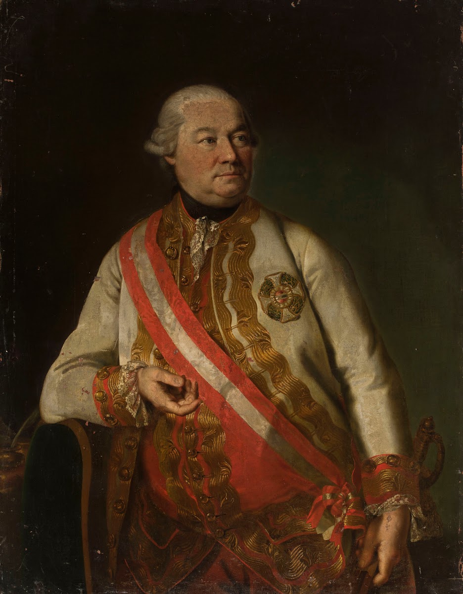Portrait of count Andreas Hadik von Futak 17101790 with the star of the Military