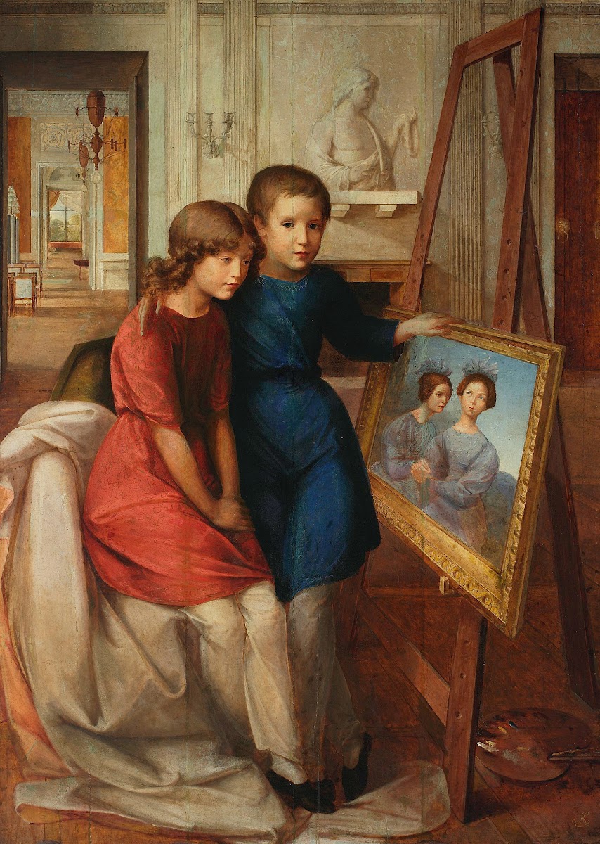 Portrait of Alfred Potocki and Adam Potocki 1832
