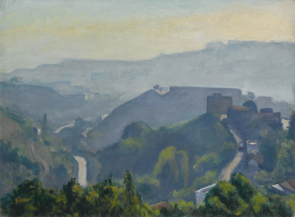 Brume sur les coteaux dAlger circa 1944 45