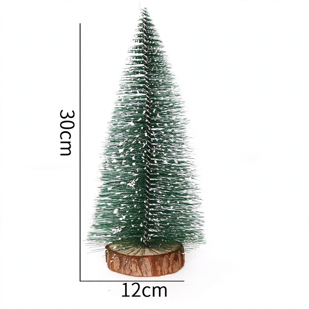 Miniatur-Weihnachtsbaum aus Kiefernnadeln mit Beleuchtung