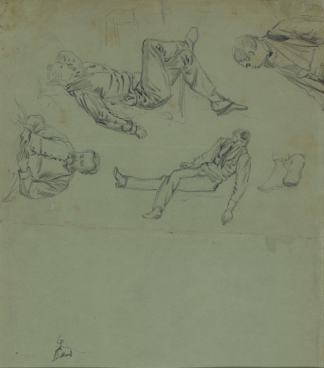 Sketches of figures in repose 1865