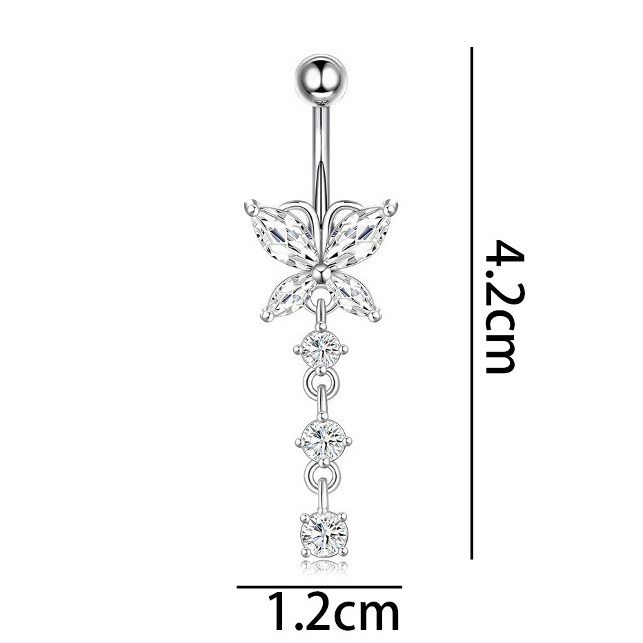 Titan-Piercingstab, flache Basis, Innengewinde