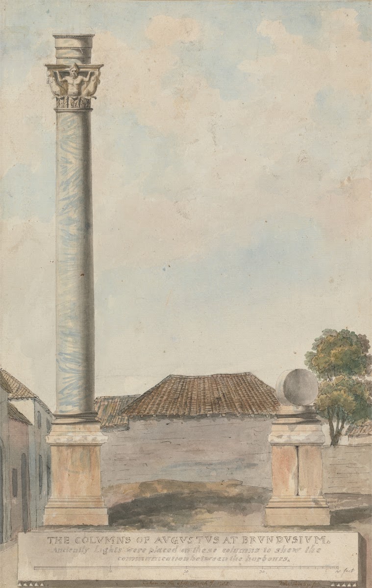 The Columns of Augustus at Brundisium 1785