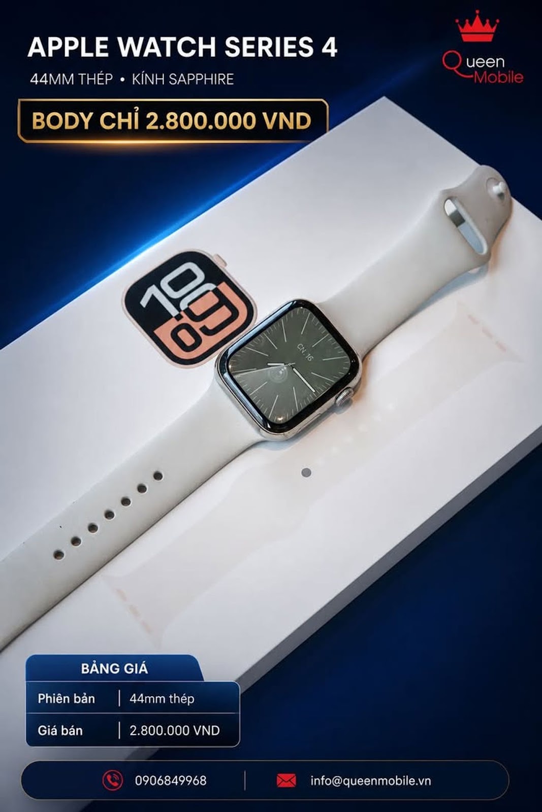 ́ – KÍNH SAPPHIRE CAO CẤP ⌚✨
#AppleWatch #AppleWatchSeries4 #AppleWatchThép...
