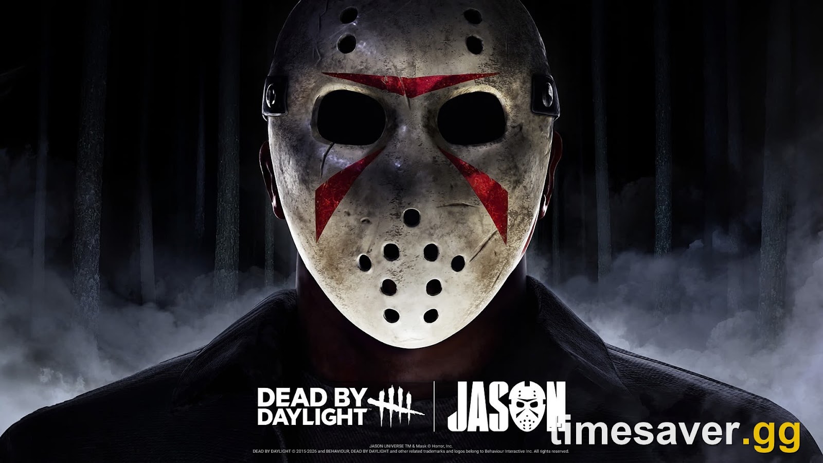 Promotional art of Jason Voorhees in his hockey mask for the Dead by Daylight Jason chapter