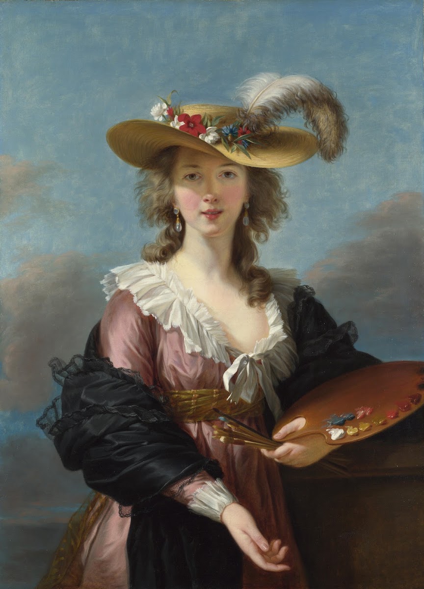 Self Portrait In A Straw Hat After 1782